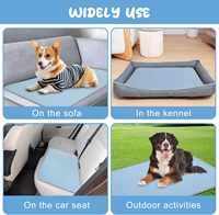 Tapis rafraîchissant d'été lavable en soie glacée pour animaux de compagnie de petite/moyenne/grande taille, hamac pour usage intérieur/extérieur, lavable en machine ou en voiture