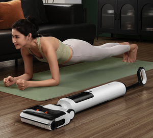 Nettoyeur de sol <span class=keywords><strong>sans</strong></span> <span class=keywords><strong>fil</strong></span> 18KPa avec moteur <span class=keywords><strong>sans</strong></span> balais, <span class=keywords><strong>aspirateur</strong></span> humide/sec, filtre HEPA, batterie 4000mAh, double positionnement plat à 180 degrés - Product Image 2