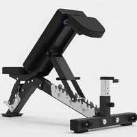 Bangku Angkat Beban Multifungsi 6-in-1 Lipat Komersial Warna Putih 3 Tingkat Penyesuaian untuk Fitness dan Dumbbell