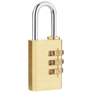 Combination Brass Padlock 3mm Shackle Rectangular Password Lock For <b>Security</b> Doors Home Use - Product Image 2