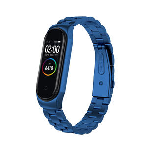 Cinturino da polso regolabile per <span class=keywords><strong>Xiaomi</strong></span> Mi <span class=keywords><strong>Band</strong></span> 6 <span class=keywords><strong>5</strong></span> 3 4 - Bracciale e cinturini di ricambio in acciaio inossidabile con custodia in metallo - Product Image 3