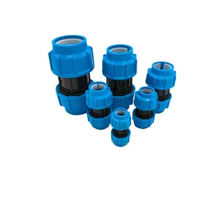 China Supplier Manufacture PP Compression Fitting 20MM-110MM PP Pipe Fittings PN16 PN12 PN10