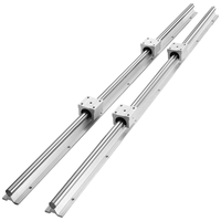 Riel de Guía Lineal SBR16-800mm de Aleación de Aluminio con Eje de Acero GCr15 de 16mm de Diámetro y 800mm de Longitud para Impresora 3D CNC Global