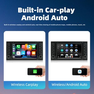 Autoradio Android con Schermo Touch da 7 Pollici per VW Volkswagen 2004-2011 <span class=keywords><strong>Touareg</strong></span> 2009 <span class=keywords><strong>T5</strong></span> Multivan/Transporter con GPS e Carplay - Product Image 2