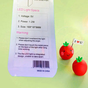 Luces LED al por mayor de fábrica, luces nocturnas sencillas para dormitorio, luces USB, bolsas de plástico para embalaje, luces pequeñas de colores - Product Image 3