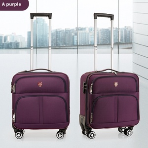 18 Inch Oxford Waterproof Lightweight Trolley Cabin Bag Luggage Case Weekender Bag <b>Roller</b> <b>Suitcase</b> - Product Image 6