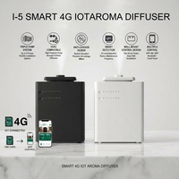 Diffuseur d'arômes intelligent 4G IoT et WiFi Bluetooth avec support mural compatible CVC et capteur de détection d'huile pour usage commercial et domestique