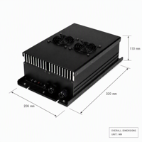 Chargeur de batterie LNLEE 3600W 12V 100A, étanche IP65, compact, monté sur véhicule, chargeur au lithium, arrêt automatique, compatible LiFePO4, AGV, robot