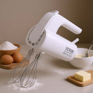 Batidora de mano Vevor de 200W con 5 velocidades, función Turbo Boost, batidoras eléctricas para repostería con batidores y ganchos para amasar - Product Image 2