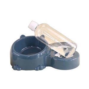 Comedero automático para mascotas con dispensador de agua para gatos y perros, diseño redondo de plástico, estación multiusos para comida y agua - Product Image 5
