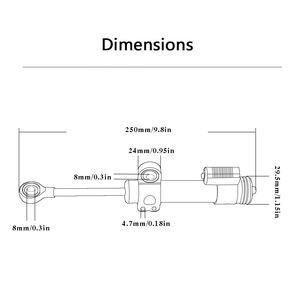 Amortisseur de direction CNC en aluminium pour moto, <span class=keywords><strong>Honda</strong></span> <span class=keywords><strong>cbr125</strong></span> cbr250 cbr600 cbr250r cbr600rr cbr1000rr - Product Image 2
