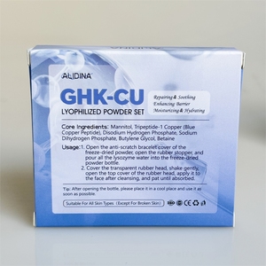 Oligopéptido de Cobre <span class=keywords><strong>Azul</strong></span> de Marca Privada para Reparación de la Piel, Polvo Liofilizado Antiarrugas, Esencia Blanqueadora Liofilizada OEM - Product Image 5