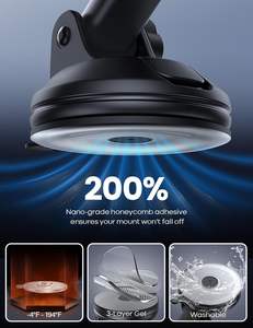 حامل هاتف محمول عالمي للسيارة من لاميكال STCD05 مع كأس شفط قوي وذراع قابل للتعديل ودوران 360 درجة للشاحنات - Product Image 3