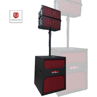 T.I Pro Audio kualitas tinggi pasif line array sistem tunggal 10 inch dua arah audio peralatan Suara
