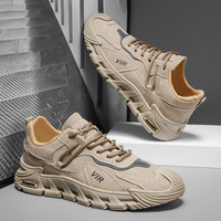 Nouvelles baskets décontractées pour hommes, tendance, polyvalentes, élégantes, respirantes, durables, à lacets, couleur unie, pour l'extérieur