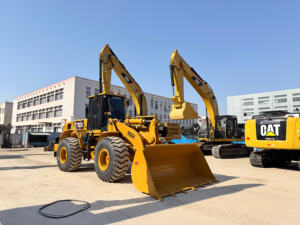 Chargeuse Cat 966H d'occasion en bon état, moteur C11 d'origine, sans révision, machine de chargement de taille moyenne, prête à l'expédition - Product Image 1