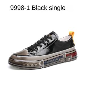 Hey Cool, zapatos de invierno para correr para hombre, Color sólido, forro de malla transpirable a la moda, zapatos deportivos con cierre de cordones de cuero - Product Image 6