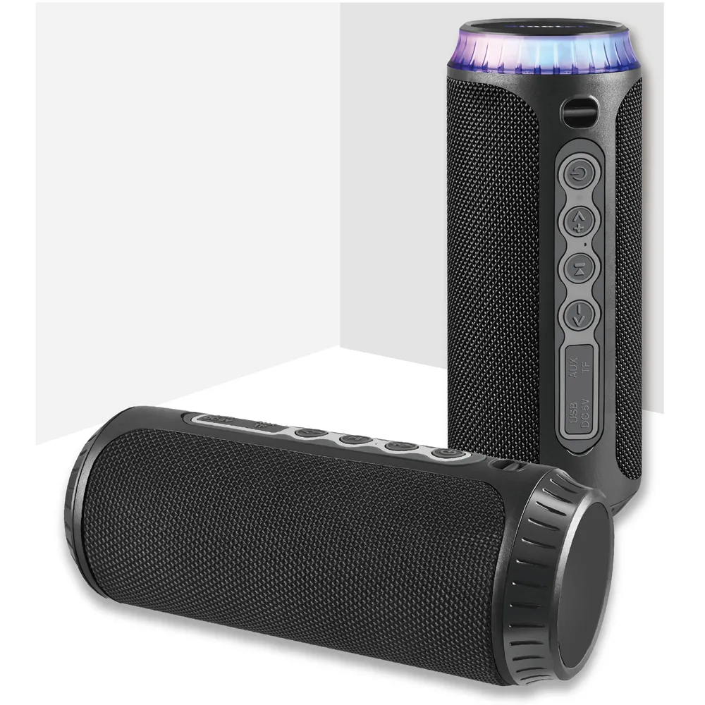 2023 gadget nouveau high tech deep bass wireless speaker powerful battery heavy bass vibration speaker with volume knob