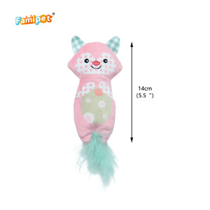 Famipet nhà sản xuất tùy chỉnh bán buôn mới lông đuôi động vật Thiết kế con mèo con đồ chơi mềm nhồi bông sang trọng vật nuôi mèo đồ chơi với catnip - Product Image 2