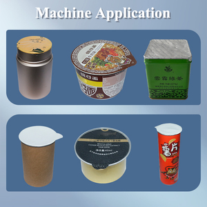 Tự động quay PREMADE phim niêm phong máy bơ đậu phộng cốc sữa chua niêm phong máy nhiệt niêm phong máy - Product Image 2