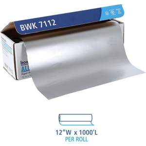 Rollo Estándar de Papel de Aluminio Desechable Boardwalk 7112, Extra Grueso, 1000' de Largo x 12" de Ancho x 16 Micras de Grosor - Product Image 6