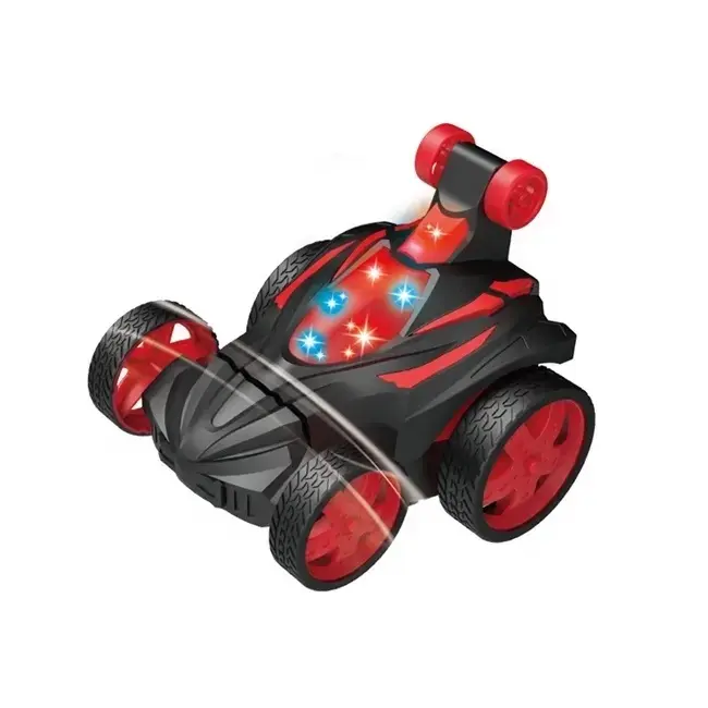 Nouveauté version rechargeable cascadeur 360 degrés tumbling voiture télécommandée rouge et bleu bicolore jouets pour enfants en option