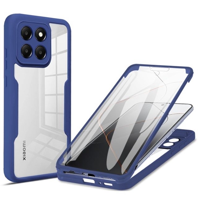 360 Degree Full Cover Case Phone Case for Xiaomi Mi 14 Pro 13T 13C Note 13 Clear Tpu PC Pet Screen Protector Cover