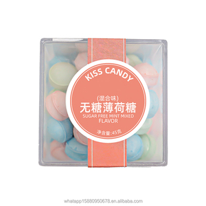 Bonbons en gros Kiss Candy, bonbons menthe en cubes, bonbons fruités sans sucre, bonbons frais sans sucre, haleine fraîche, faible MOQ - Product Image 1