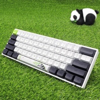 SK61 Keyboard Gaming Mekanik RGB 60% BT 5.1, Gateron Saklar Optik Panda PBT Sublimasi