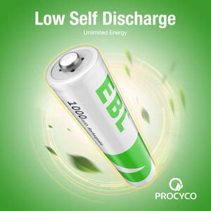 <span class=keywords><strong>Batterie</strong></span> rechargeable EBL <span class=keywords><strong>1000</strong></span> <span class=keywords><strong>mAh</strong></span> 3A EBL, lot de 4, 1,2 V, NI-MH, pour lampes de poche, jouets, applications médicales - Product Image 3