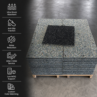 Dalles de sol en mousse composite de 20 mm pour salle de sport, 1 m x 1 m, résistantes aux chocs, tapis insonorisant pour gymnase scolaire, vente en gros