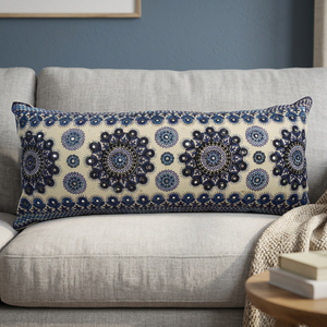 Handmade Embroidered Floral Cotton Customizable Pillow <b>Cover</b> Soft Living Room Decor Unique Home Christmas Decoration Gifts - Product Image 3