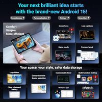 Tablet Android 15 10 inci RAM 16GB ROM 32GB Dapat Diperluas hingga 1TB WiFi 6 Cepat BT 5.4 5-Core Layar Sentuh HD IPS