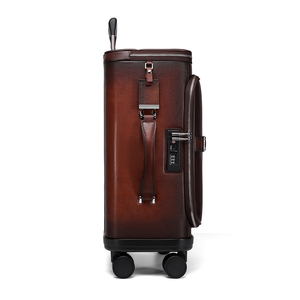 Ensemble de bagages de <span class=keywords><strong>cabine</strong></span> de luxe pour voyage d'affaires, en cuir de vache de 20 pouces, de qualité supérieure, avec logo personnalisé - Product Image 2