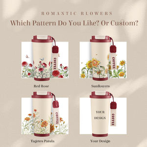 <span class=keywords><strong>Oem</strong></span> מחיר הסיטונאי tagetes patula קיר כפול קיר נירוסטה ואקום תרמי גביע נסיעות ספל עם מכסה - Product Image 6