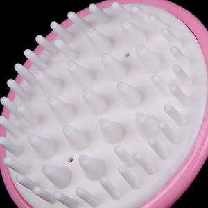 Cepillo de masaje para el cuero cabelludo Wanmei, de plástico rosa y verde, para uso doméstico. - Product Image 4