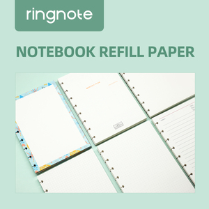 Ringnote B6แผ่นดิสก์ผูกกับหลุมที่เจาะไว้ล่วงหน้า60แผ่นสมุดบันทึกสมุดบันทึกสำหรับนักเรียนสมุดบันทึกสำหรับเติมกระดาษ - Product Image 2
