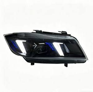 Nuevo Conjunto de Faros Delanteros LED Modificados de 12V para BMW Serie 3 E90 (Modelos 05-12), Doble Color 6000K, Luces Diurnas Cuadradas Ajustables - Product Image 2