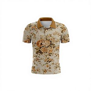 Camiseta Unisex Personalizada de Alta Calidad al por Mayor, Bordada con Flores, Transpirable, Antibacteriana, Informal, en Tallas Grandes - Product Image 1