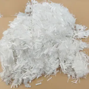 化纤1.5D * 1.5毫米白色高韧性聚酯簇短纤维材料回收