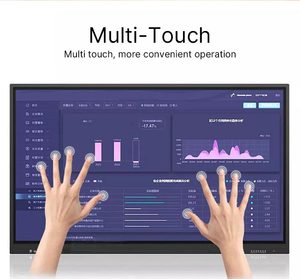 Interactive LCD Conference <strong>Screen</strong> 4K Interactive Whiteboard with Wall-Mounted Option for Teaching and Business Use - Product Image 3