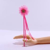 Baguette magique rose bâtons ruban fée baguettes fleur bâton pour enfants filles fête faveur