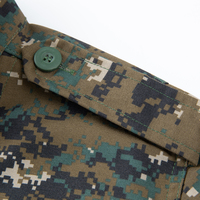 Ensemble Uniforme de Combat Tactique ACU Camouflage Numérique Jungle pour l'Entraînement, Veste et Pantalon Ripstop TC 65/35 Durables pour Application sur le Terrain