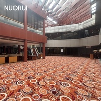 Tapis Axminster tissé en laine et nylon 80/20, design personnalisé pour salle de bal et hall d'hôtel, tapis mural de luxe