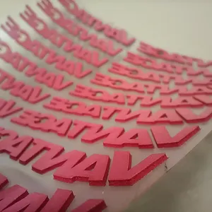 Logo 3D stampa di trasferimento di calore in Silicone etichetta di ferro con stampa adesiva per abbigliamento vestiti giuso trasferimento termico vinile caldo durevole 1 pz