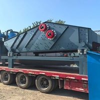 Crible vibrant de déshydratation SZD2040, capacité 150-200t/h, 2x7.5kw, pour le lavage du sable en ingénierie portuaire