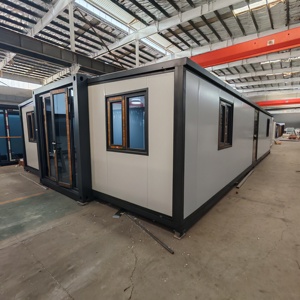 บ้านเหล็กสำเร็จรูปพร้อม1 2 3ห้องนอนบ้านโมดูลาร์บ้านขนาดเล็กออสเตรเลียขยายได้