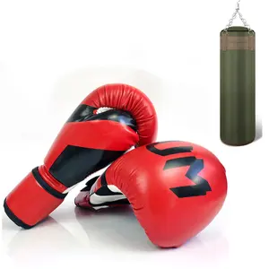 Высококачественные Боксерские перчатки из искусственной кожи для мужчин и женщин, тяжелая сумка, тренировочные Профессиональные боксерские перчатки, легкие боксерские перчатки