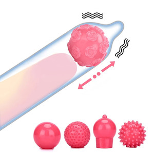 Penis vergrößerung Vibrator Wieder verwendbarer Soft Head Attachment Ball mit Ärmel Penis Extender Perle für Männer - Product Image 1