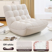 Fauteuil paresseux individuel en forme de pouf, convertible en lit, idéal pour la chambre, le balcon et la maison, pour la détente quotidienne.